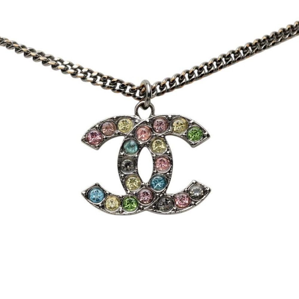 Chanel Coco Mark Rhinestone Necklace
